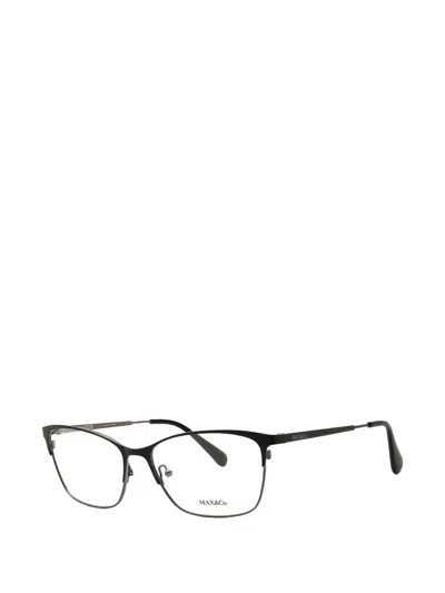 Max & Co Rectangle-frame Glasses In Black
