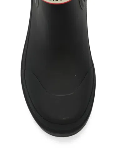 Hunter Elements Logo-patch Chunky-sole Boots In Black
