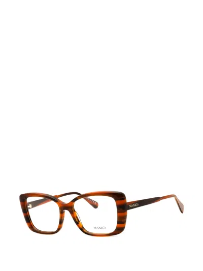 Max & Co Oversized-frame Glasses In Brown