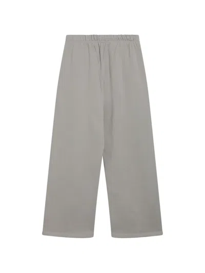 Essentials Logo-patch Drawstring Track Pants In Gray