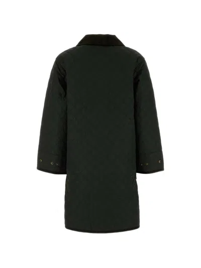Barbour Polyester Single Breasted Coat In Black