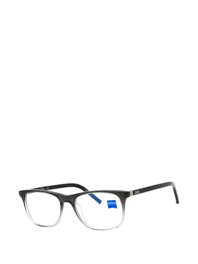 Zeiss Gradient-effect Rectangle-frame Glasses In Gray