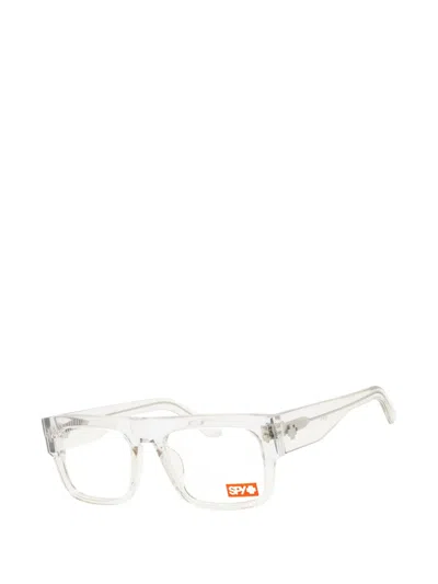 Spy Unisex Transparent Rectangular Eyeglass Frames Coleson55 In Transparent