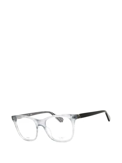 Kate Spade Ladies Grey Rectangular Eyeglass Frames Temperance In Gray