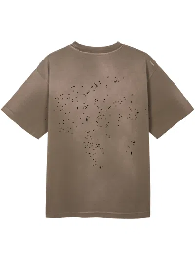 Satisfy Mothtech Distressed T-shirt In Gray