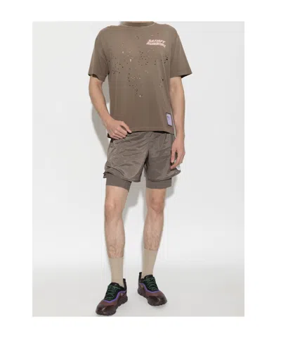 Satisfy Mothtech Distressed T-shirt In Gray