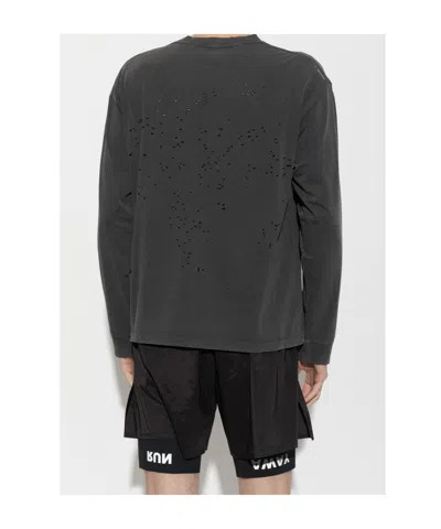 Satisfy Mothtech Distressed Long-sleeve T-shirt In Red