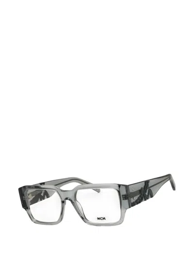 Mcm Rectangle-frame Glasses In Gray