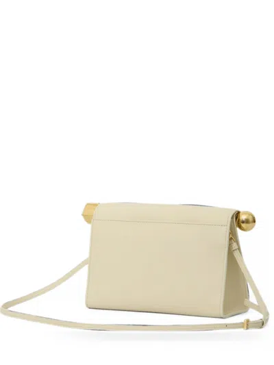 Jacquemus Rolled Top Rectangular Shoulder Bag In Metallic