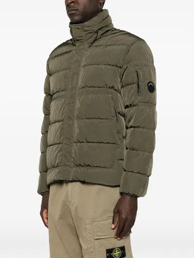 C.p. Company C.p.company Short Down Jacket In Green