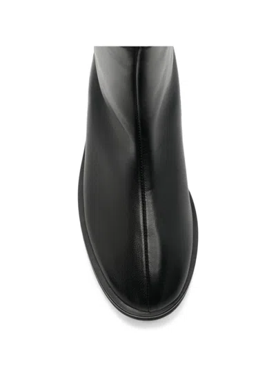 Dear Frances Joss Leather Ankle Boots In Black