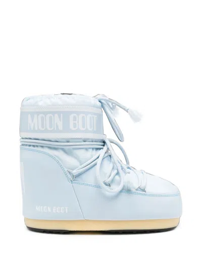 Moon Boot Icon Low Ankle Boots In Blue