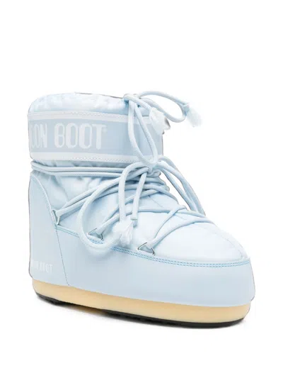 Moon Boot Icon Low Ankle Boots In Blue