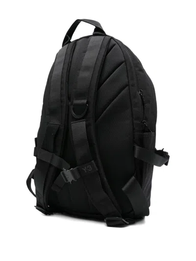 Y-3 Unisex Backpack With Top Handle And Logo Detail In Black