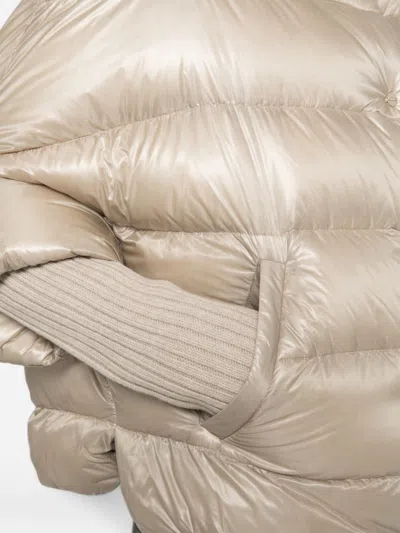 Herno Nylon Down Jacket In Neutral