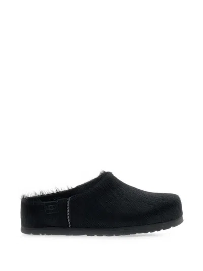 Ugg Otzo Calf-hair Loafers In Black