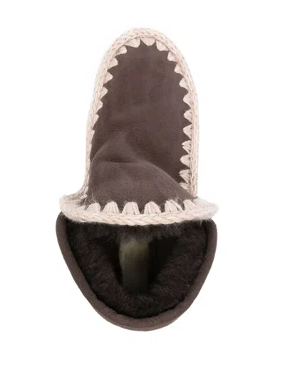 Mou Mini Eskimo Platform Boots In Brown