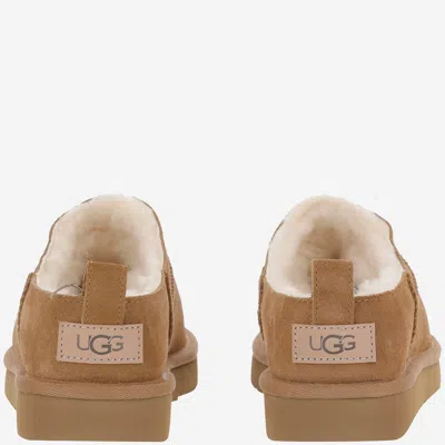 Ugg Classic Micro Stained Leather Mini Boots In Brown