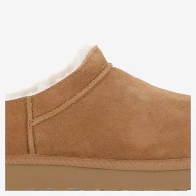Ugg Classic Micro Stained Leather Mini Boots In Brown