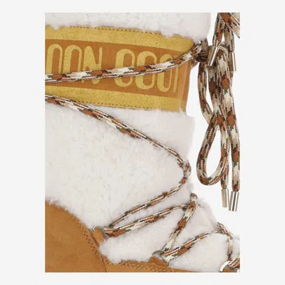 Moon Boot Icon Shearling Boots In Multi