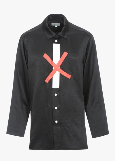 Yohji Yamamoto Cross Shirt In Black