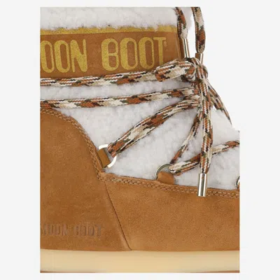 Moon Boot Icon Low Shearling Ankle Boots In Multi