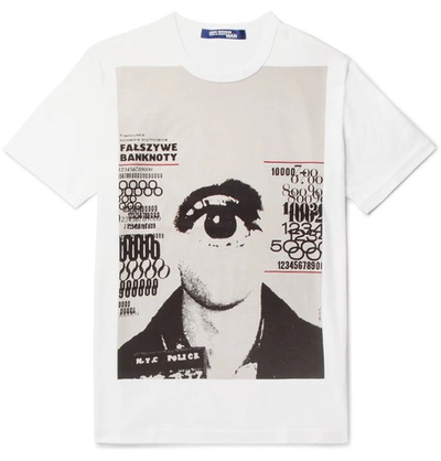 Junya Watanabe Printed Cotton-jersey T-shirt