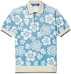 JUNYA WATANABE Floral-Print Jersey Polo Shirt