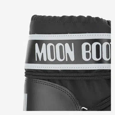 Moon Boot Stivale Icon Low Nero In Nylon In Animal Print