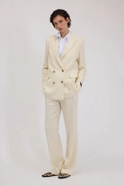 Ermanno Beige In White