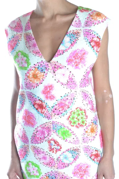 Msgm Dress Multicolor In Multi