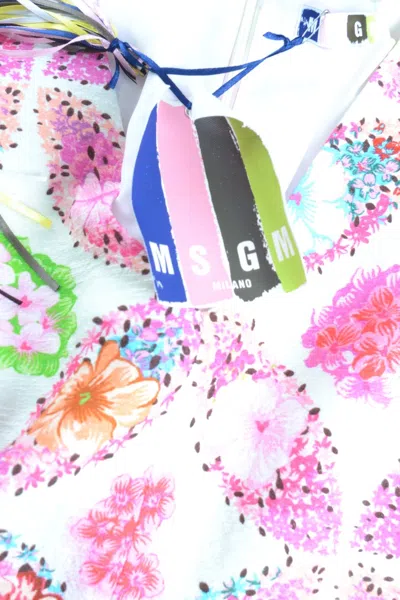 Msgm Dress Multicolor In Multi