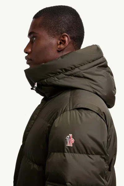 Moncler Quilted Down Down Jacket In Green