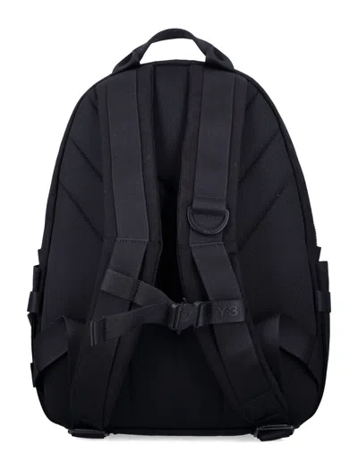 Y-3 Unisex Backpack With Top Handle And Logo Detail In Black