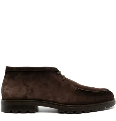 Santoni Boots In Brown