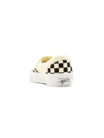 Vans Checkerboard Canvas Sneakers In White