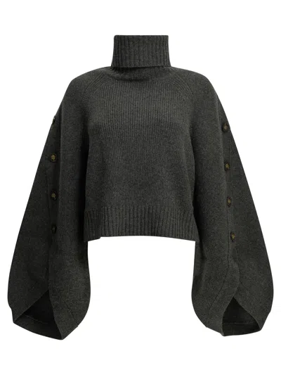 Zimmermann Valiant Merino Wool Turtleneck Sweater In White
