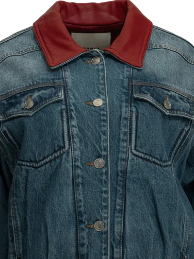 Isabel Marant "devyn" Denim Jacket In Blue