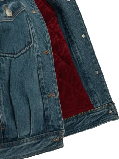 Isabel Marant "devyn" Denim Jacket In Blue