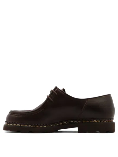 Paraboot Derby Michael In Pelle Liscia In Brown