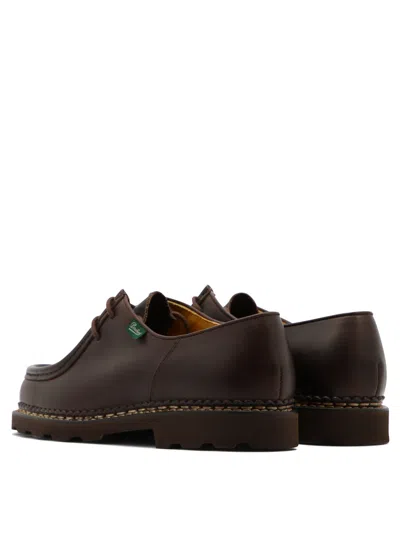 Paraboot Derby Michael In Pelle Liscia In Brown