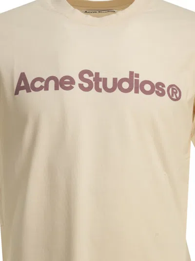 Acne Studios Acne Graphic Mini Logo T-shirt In Red