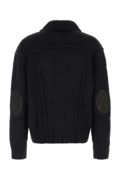 Dsquared2 Dsquared Melange Dark Blue Knit Cardigan In Black