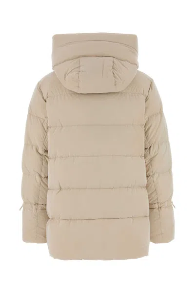 Moorer Giada Quilted Down Jacket In Sand Nylon Blend In Neutral