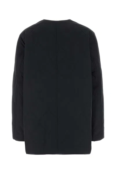 Jil Sander Black Polyester Jacket In Black