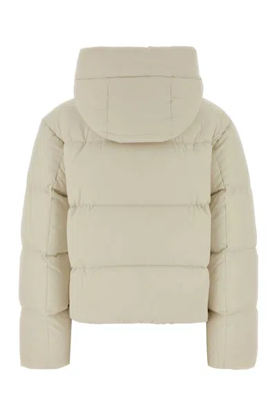 Woolrich Wool-blend Stretch Nylon Madison Down Jacket For Women In Neutral