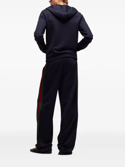 Gucci Web Deatail Trousers In Multi