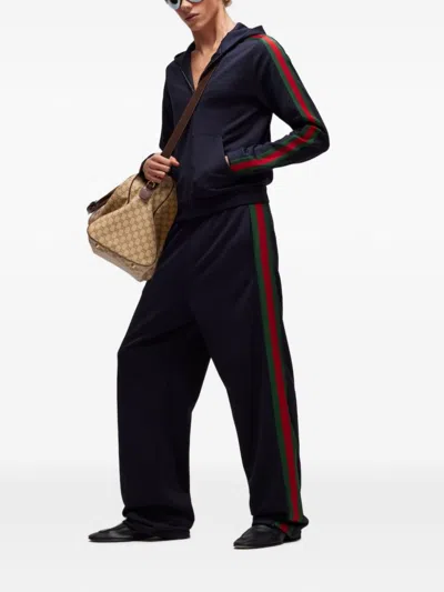 Gucci Web Deatail Trousers In Multi