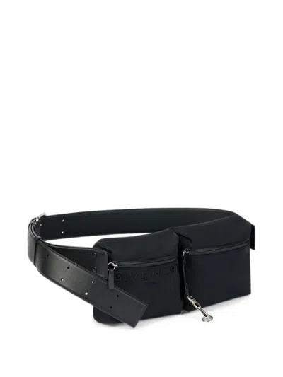 Givenchy Logo-embossed Buckle-fastening Belt Bag In Black