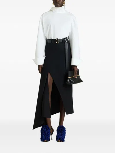 Givenchy Bib-front Oversized Blouse In White